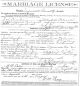James Burke and Mary Belle Newberry Palmer Marriage Certificate